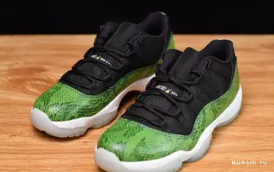 GREEN JORDAN LOW 11 SNAKESKIN - RETRO 0704